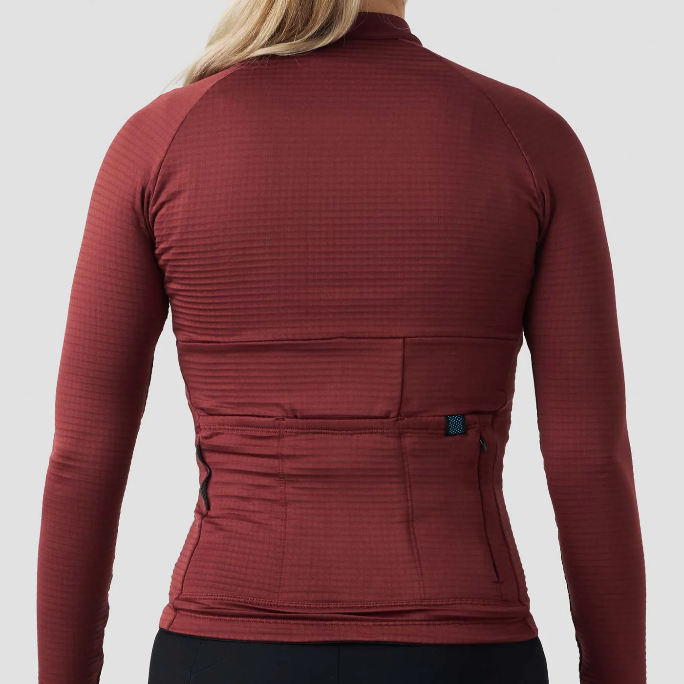 Women's Grid Thermal Jersey - Burgundy - Image 5