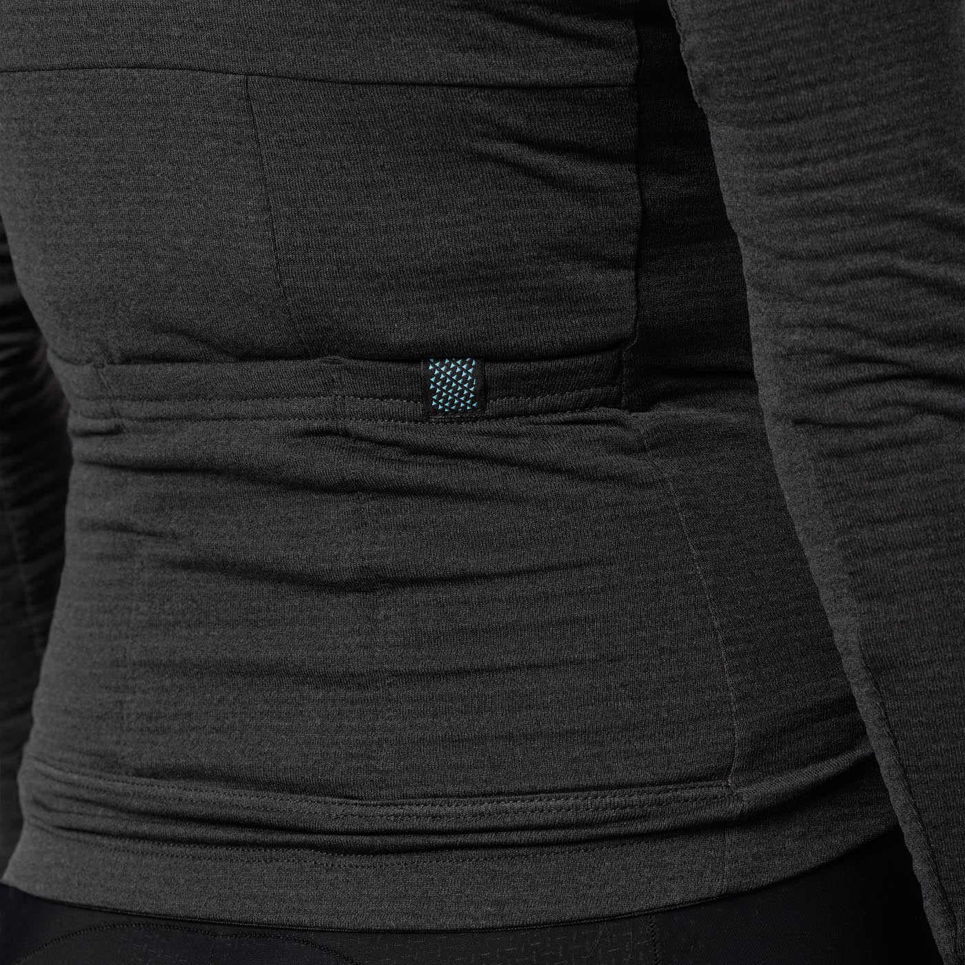 Women's Long Sleeve Micro Grid Jersey - Charcoal - Image 7