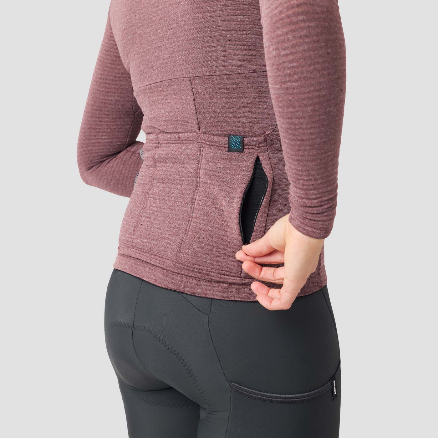 Women's Merino Grid Thermal Jersey - Nightshady - Image 4