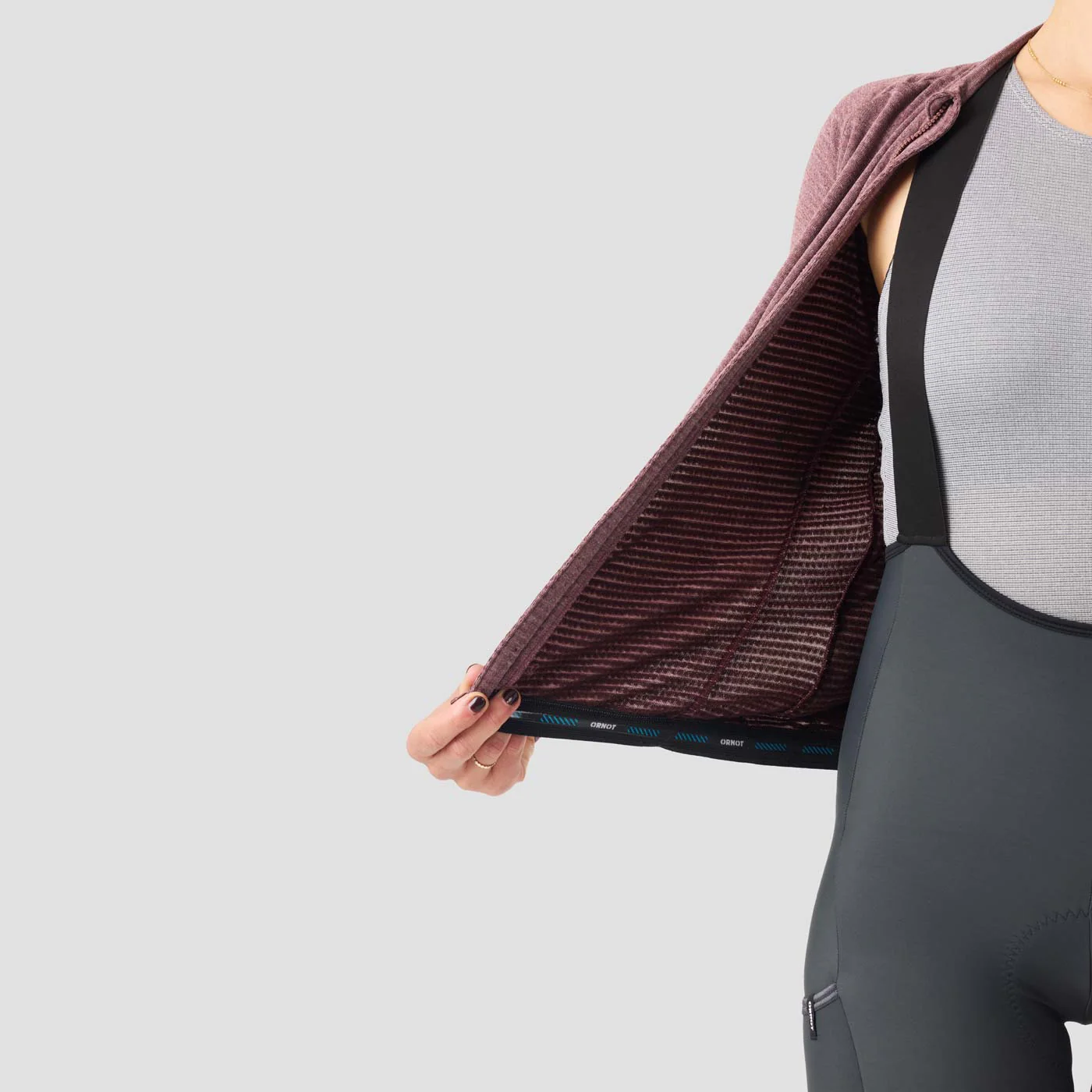 Women's Merino Grid Thermal Jersey - Nightshady - Image 8