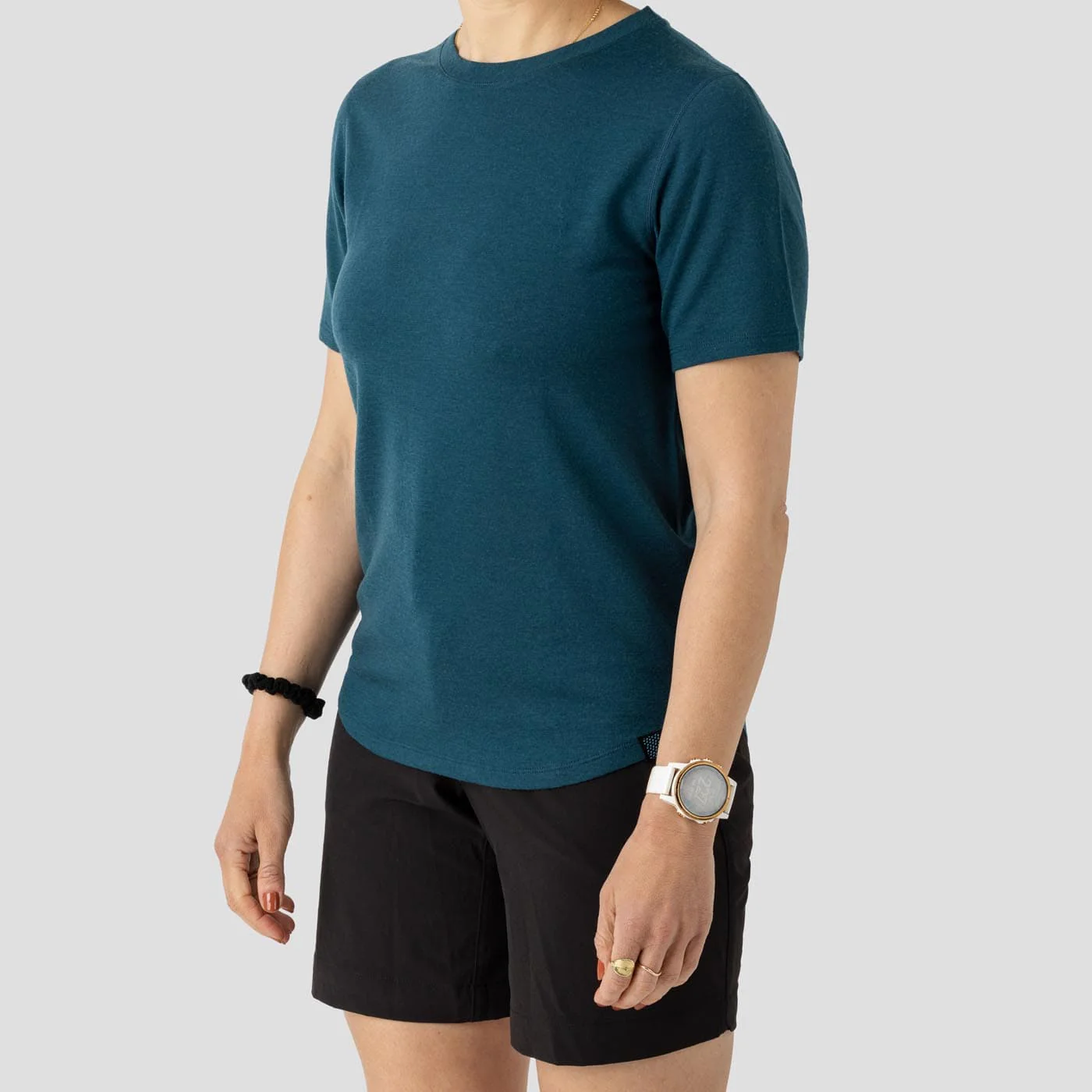 2025 Women's Merino Riding Shirt - Emerald - Image 4