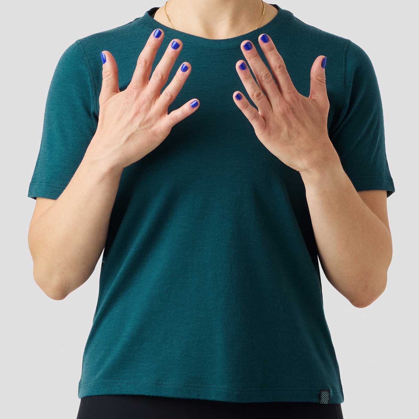 Women's Merino Riding Shirt - Emerald - Image 3