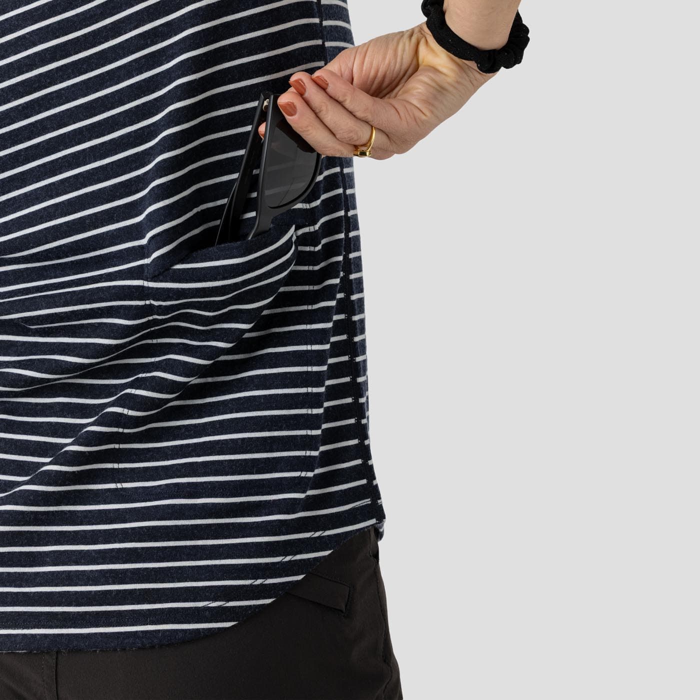 2025 Women's Merino Riding Shirt - Indigo Line - Image 10
