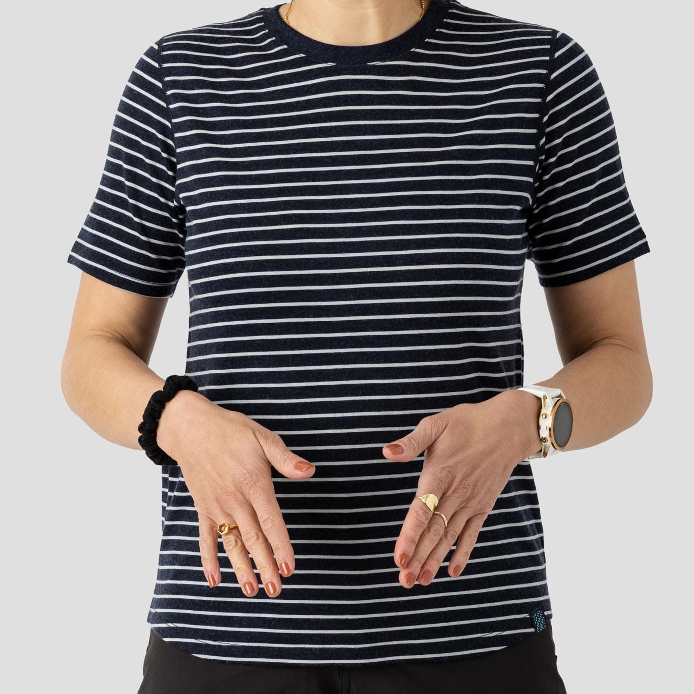 2025 Women's Merino Riding Shirt - Indigo Line - Image 4