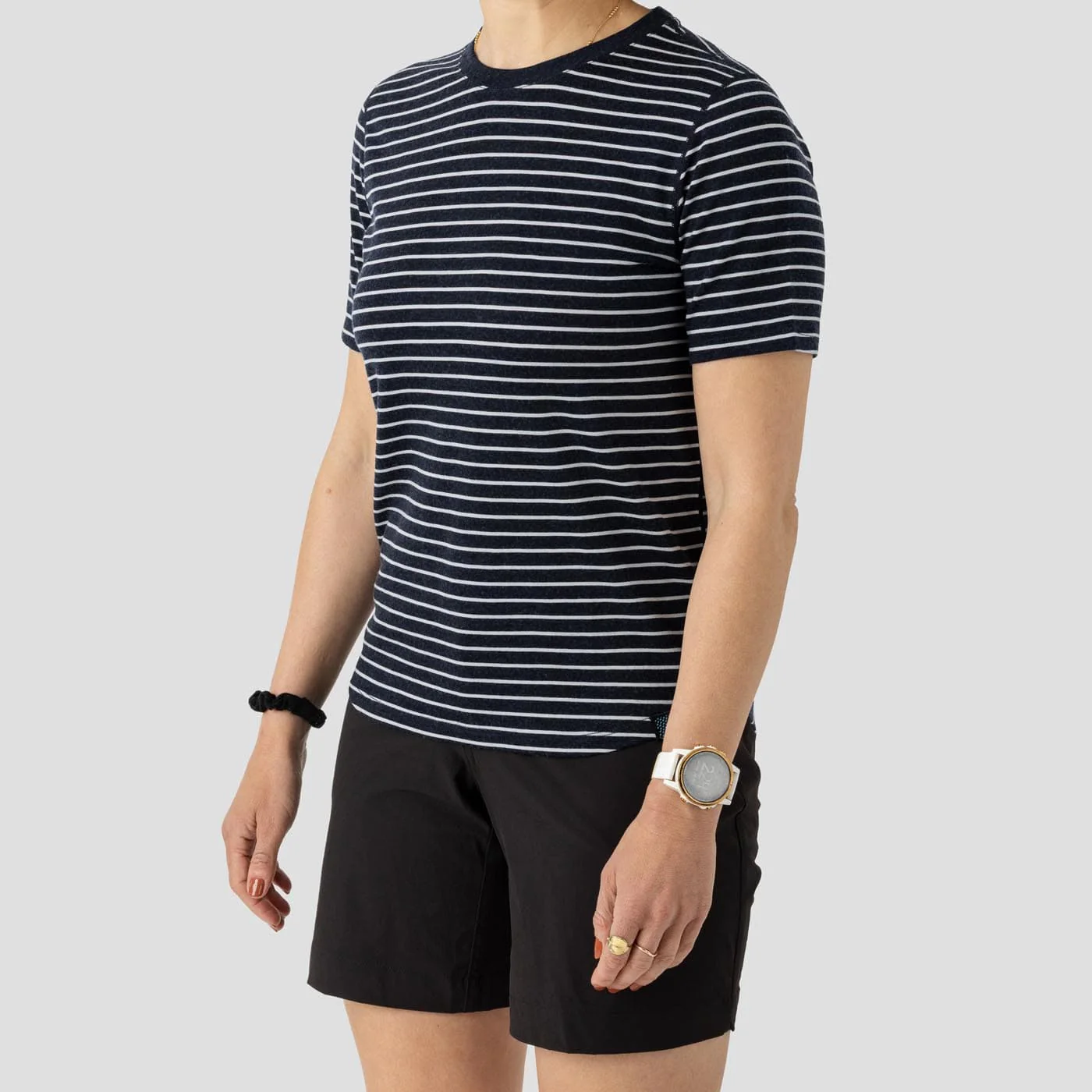 2025 Women's Merino Riding Shirt - Indigo Line - Image 5