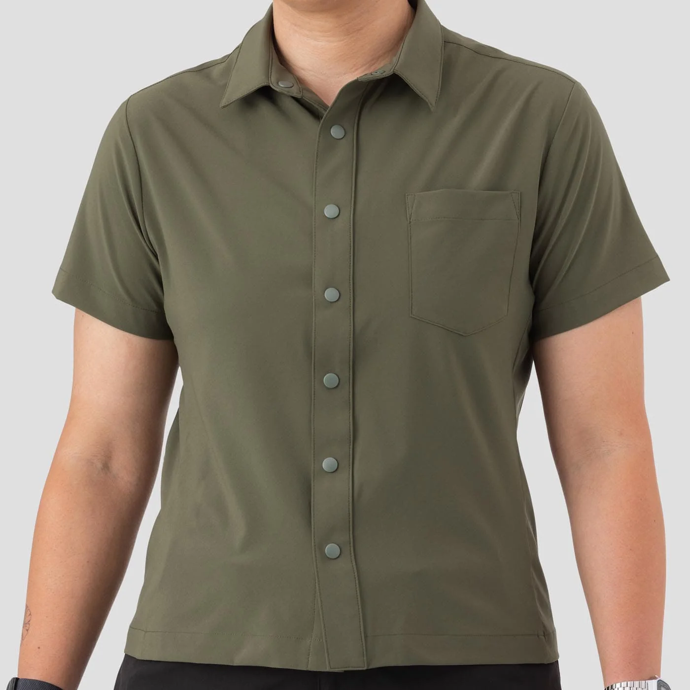 Women's Mission Shirt - Olive - Image 11