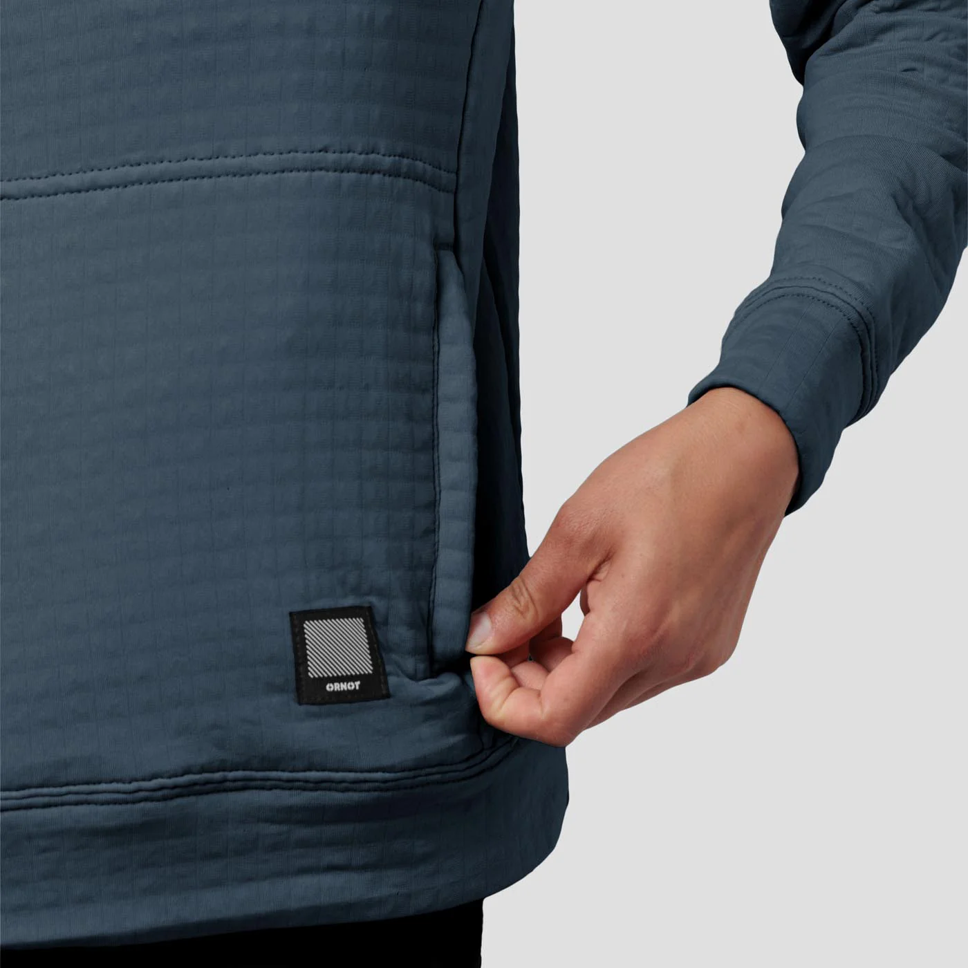 Women's Power Air Hooded Pullover - Stone Blue - Image 3