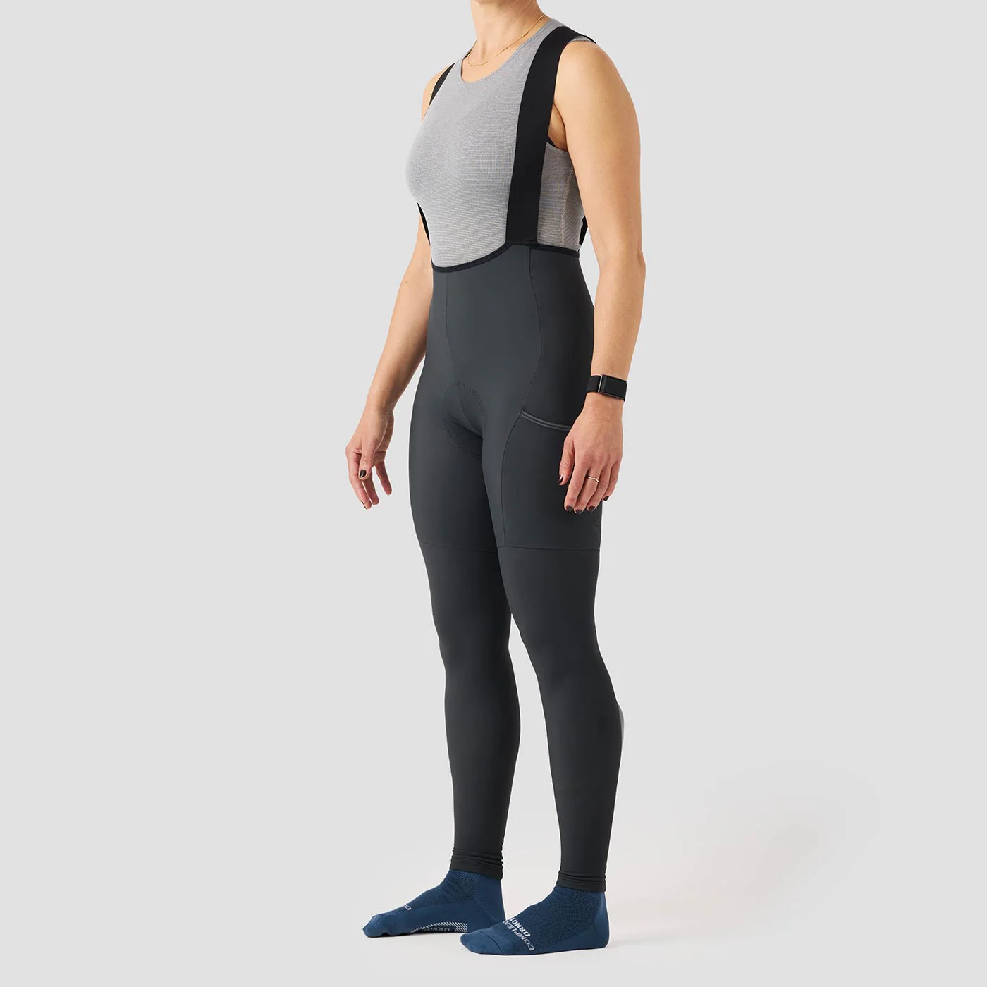 Women's Thermal Droptail Cargo Bib Tight - Slate - Image 3