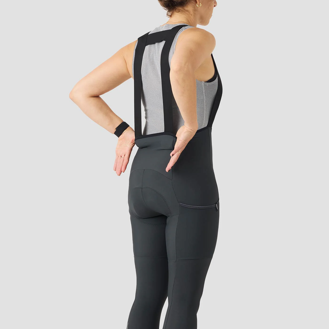 Women's Thermal Droptail Cargo Bib Tight - Slate - Image 8