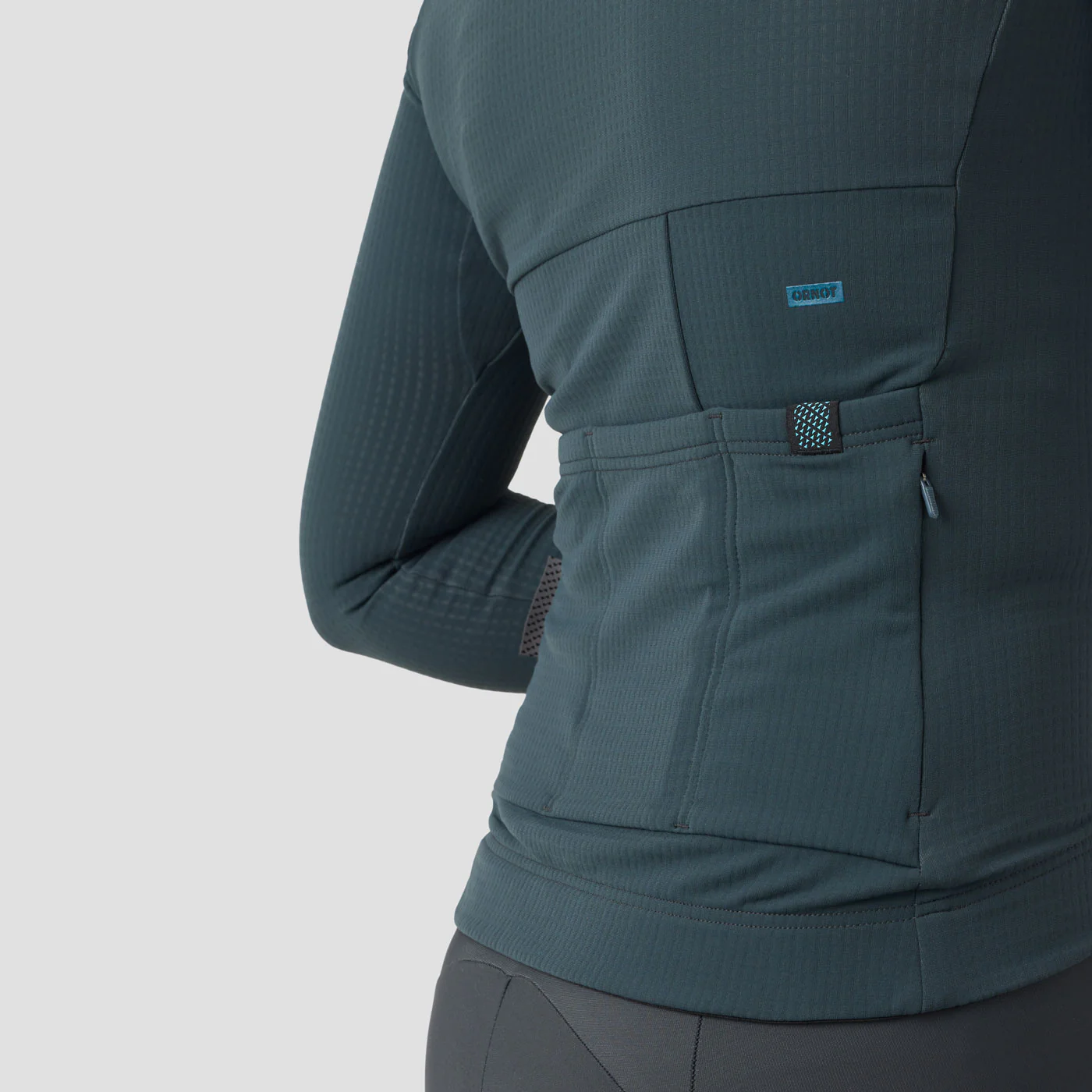 Women's Waffle Grid Thermal Jersey - Hella Blue - Image 7