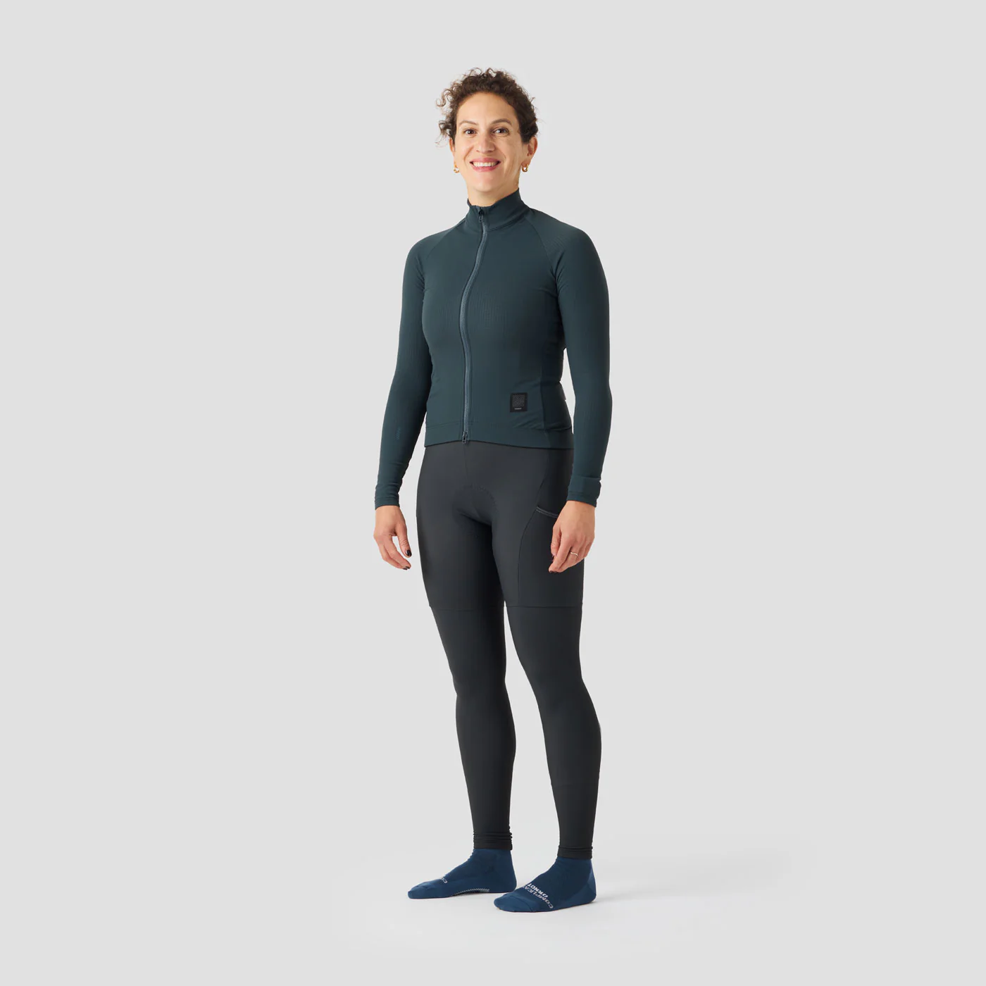 Women's Waffle Grid Thermal Jersey - Hella Blue - Image 8