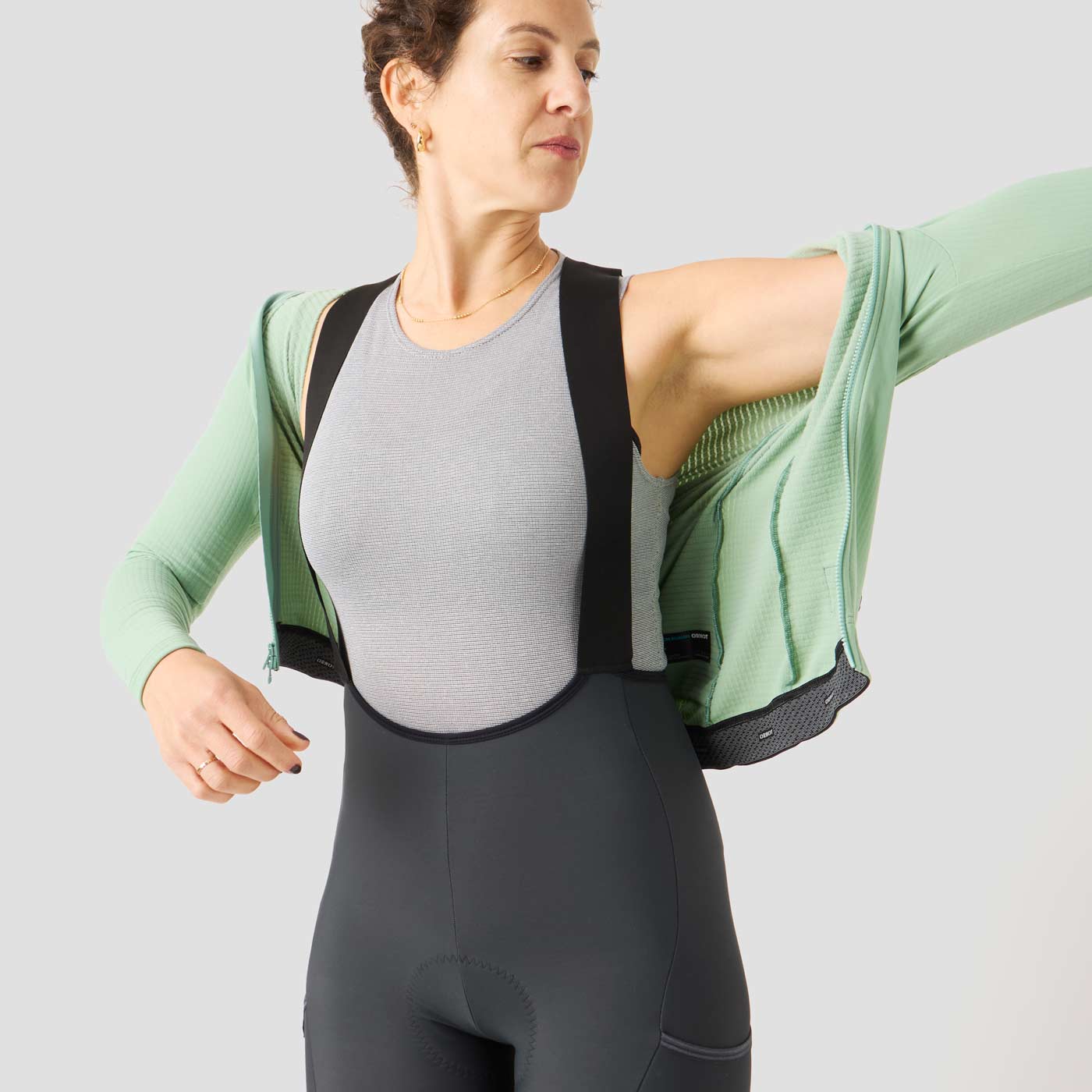 Women's Waffle Grid Thermal Jersey - Mint - Image 3